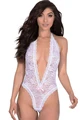 Kadın Özel Bölgesi Açık Dantel Babydoll, Beyaz - Resim 1