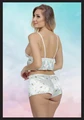 Kadın Desenli Alt Üst Takım, %100 Polyester, Yazlık Rahat Kesim, S/M Beden - Resim 4