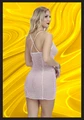 Kadın Pembe İç Gösteren Seksi Fantezi Gecelik, String Dahil - Esnek Elastan - Resim 4