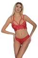 Kadın Kırmızı Dantelli Bralet Sütyen ve Külot İç Çamaşır Takımı - Resim 1