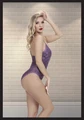 Kadın Mor Dantel Detaylı Fantezi Poliamid Babydoll - Resim 5