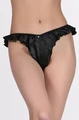 Kadın Fantezi Seksi Külot, Siyah, %100 Polyester - Resim 2