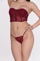 Kadın Özel Tasarım İç Çamaşır Takımı, Bordo, Polyester - Resim 4