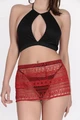 Kadın Fantezi Alt-Üst Şort Takımı, %100 Polyester, Cesur, Seksi - Resim 1