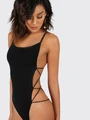 Siyah Özel Tasarım Dekolte Fantezi Babydoll - Resim 2