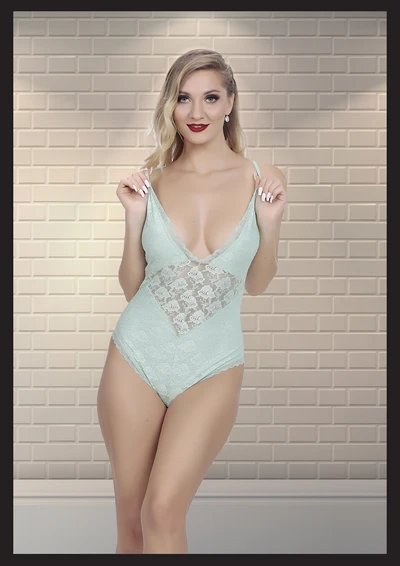 Kadın Fantezi Babydoll, Dantel Detaylı, Poliamid Elastan
